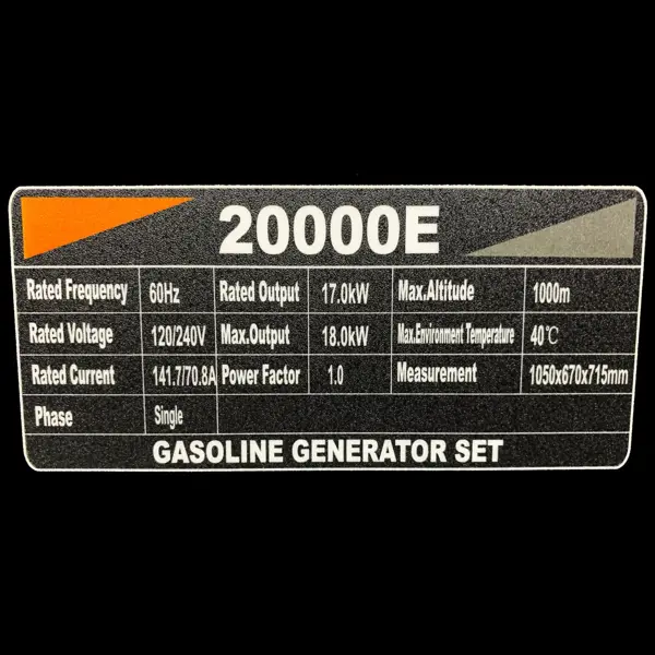 Lifan | Generators 20000W | G20000E